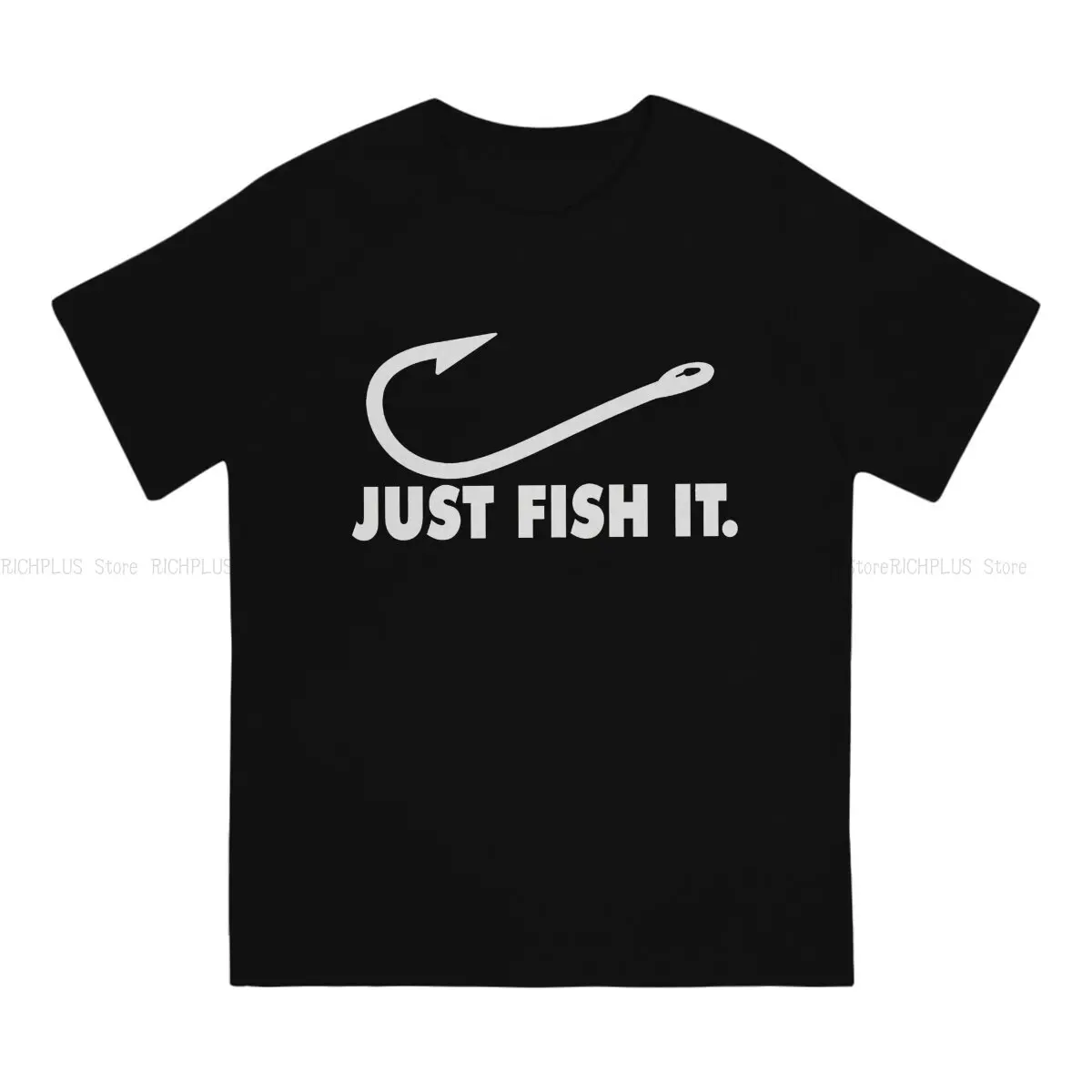 Pike Hunter TShirt Just Fish IT Classic Polyester T Shirt Oversized Men Clothes Ofertas Trendy