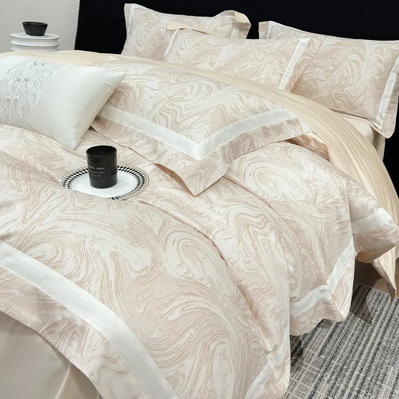 Class A Grade Long-Staple 100% Cotton Four-Piece Printed All-Cotton Duvet Cover and Sheet Pillowcases Pure Cotton Bedding Set