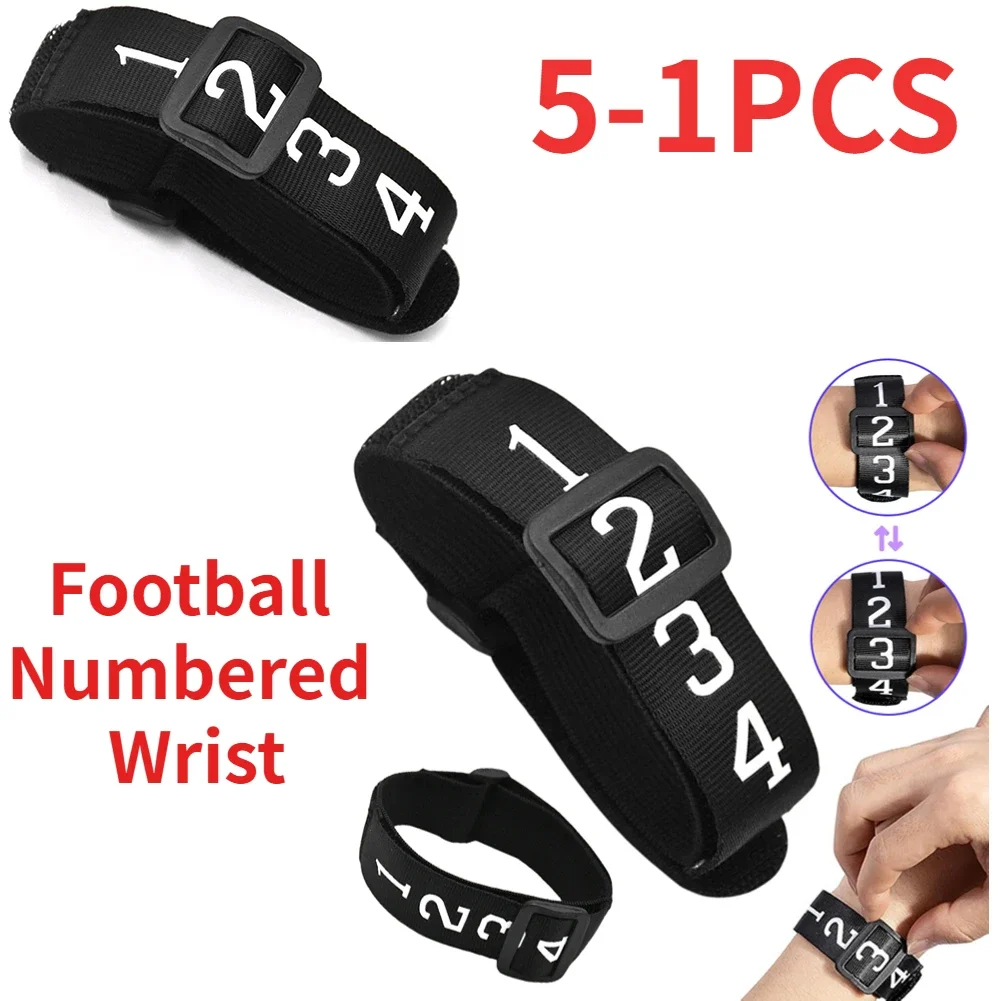 

1/3/5 шт. регулируемый пронумерованный наручный футбольный арбитр, футбольный пронумерованный индикатор запястья, спортивные матчи, принадлежности для подсчета очков