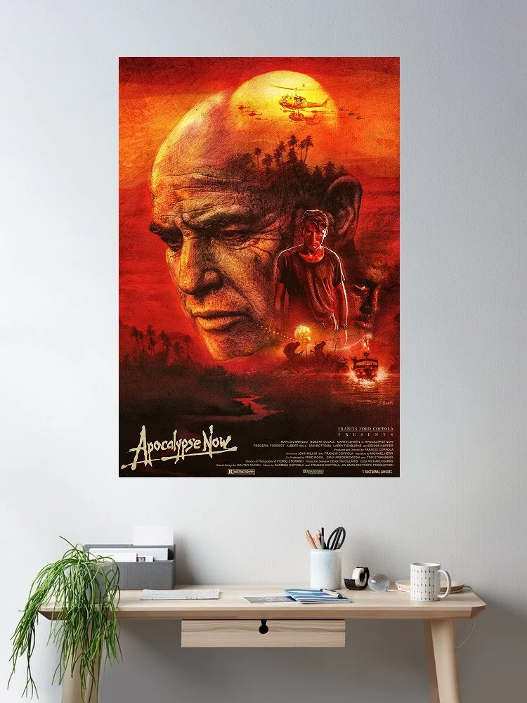 Apocalypse Now Movie, Print Art Canvas Poster, For Living Room Decor Home Wall Picture