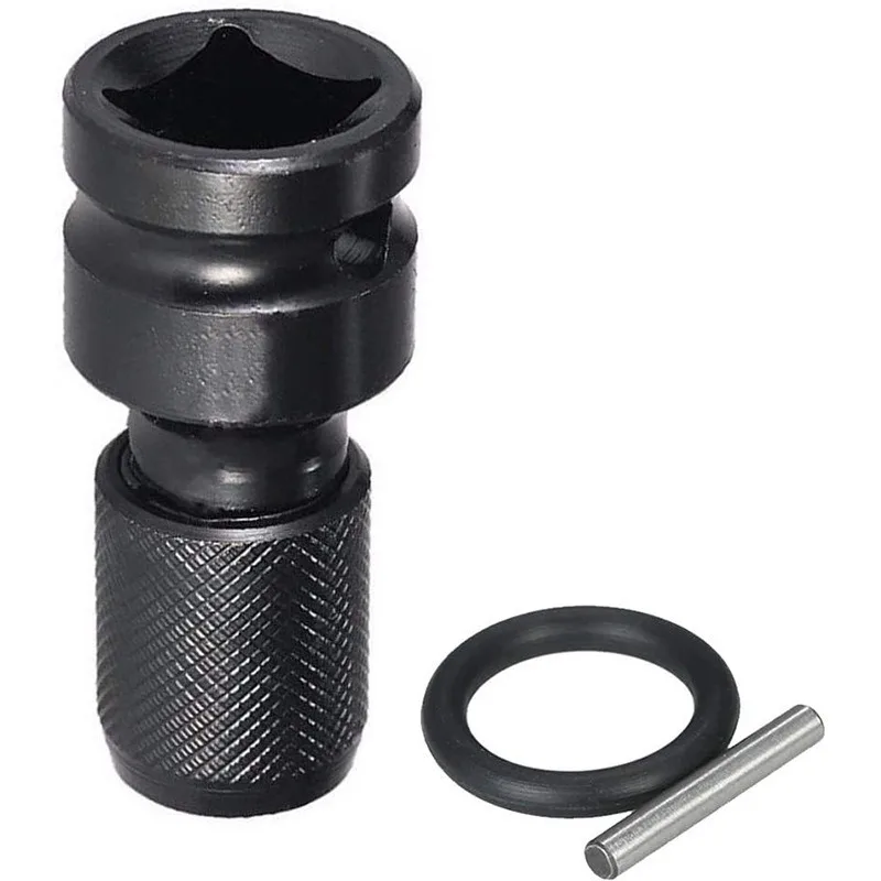 Telescopic Hex Shank Drill Chuck Adapter, 1/2 to 1/4 Conversion Connecting Rod For Electric Wrench Impact Socket