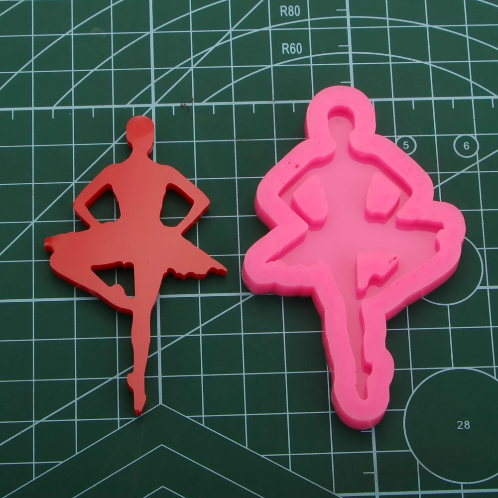 Gymnist shapes Keychains Silicone Molds DIY Shiny Jewelry Epoxy Resin Mold DY0347