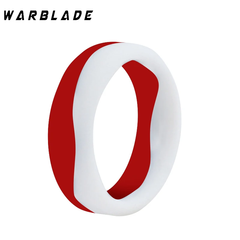 6pcs/Lots 5.7mm Silicone Finger Ring Men Women Hypoallergenic Two-Color personality Flexible  Rubber Ring Couple Wedding Jewelry