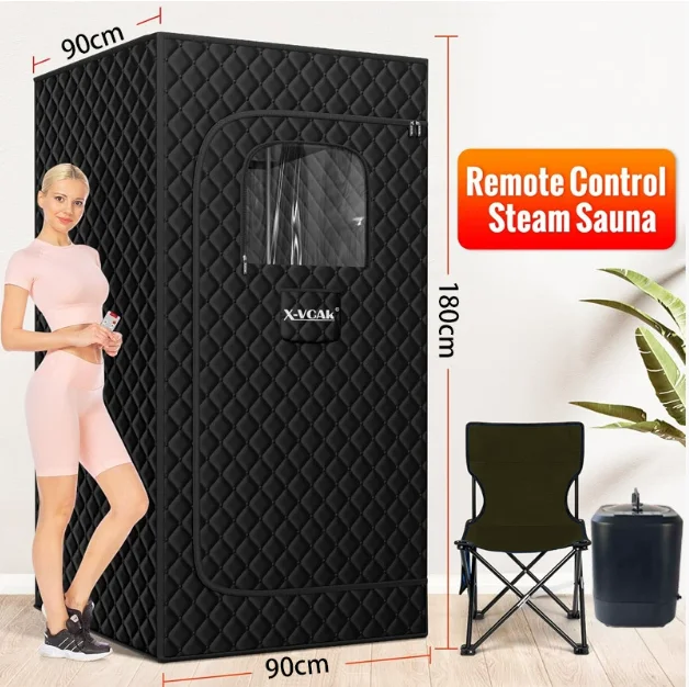 Quadrilateral sweat room, fully foldable for home use, body sweating box, sauna steam box, polygonal  3L Sauna Machine