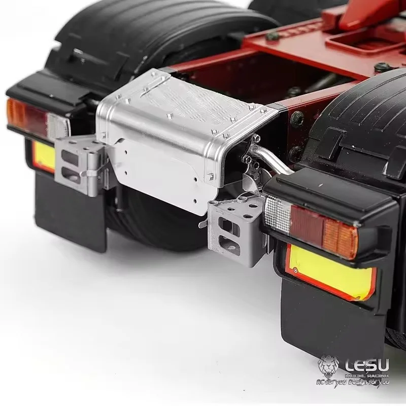 

Металлический задний фонарь LESU с держателем света S-1248, универсальный Tamiya 3348, 1/14, радиоуправляемая модель инженерного грузовика, обновленные детали для модификации