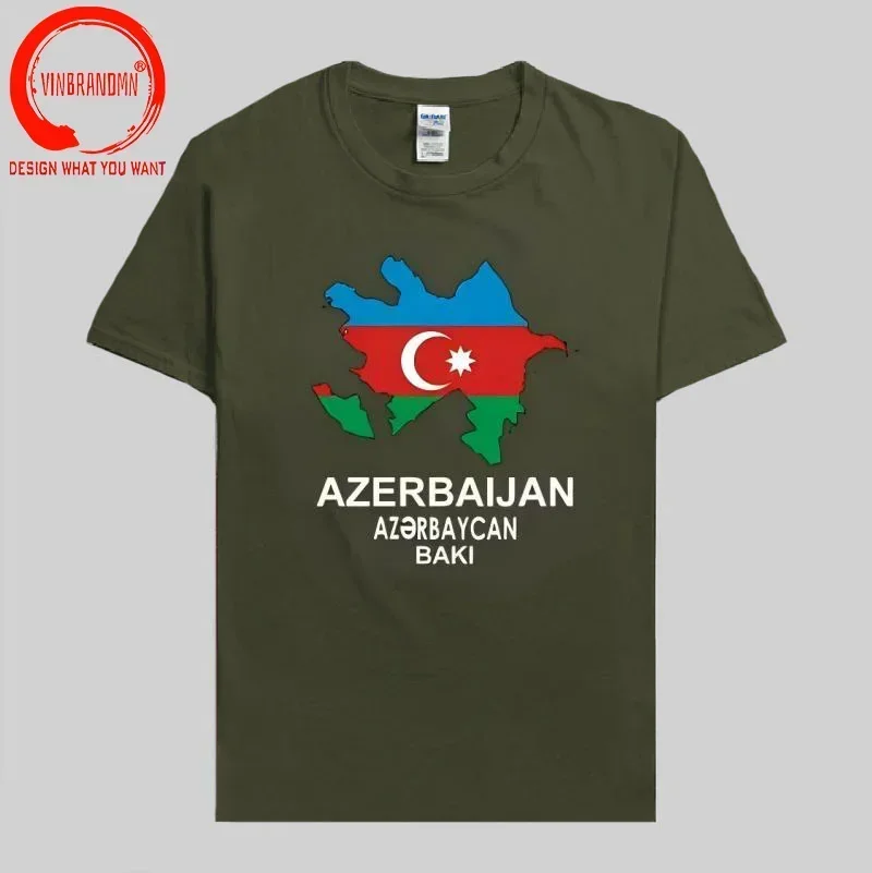 Azerbaijan Azerbaijani AZE Baku mens t shirt new Tops t-shirt Short sleeve clothes sweatshirt country summer Fashion casual Tees