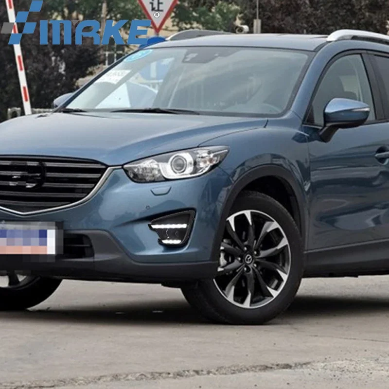 

DRL для Mazda CX-5 CX5 CX 5 2012 2013 2014 2015 2016 дневные ходовые огни, противотуманная фара, 12 В дневного света