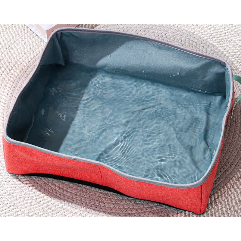 Bac à Litière de Voyage Pliable et Portable pour Chat, Toilette pour Chien, Bassin de Lit, Étanche, Extérieur