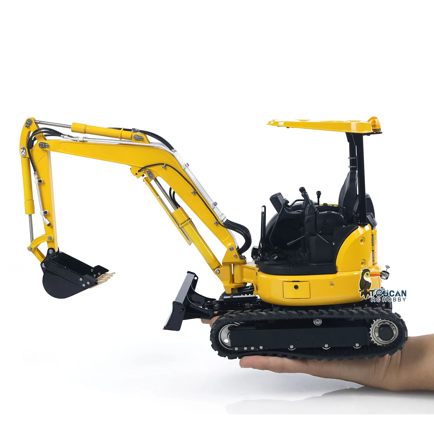 รถขุดไฮดรอลิกบังคับวิทยุ LESU 1/14 รุ่น PC30 โลหะ 6CH วาล์ว รถขุด RTR พร้อมใช้งาน รุ่น ST8 พร้อมรีโมทคอนโทรล รถบรรทุกสำเร็จรูป เครื่องจักรขนาดเล็ก