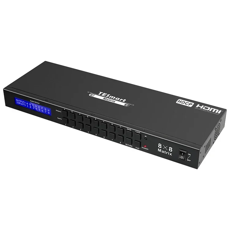 

8x8 matrix with IP interface to control Video 4K 8x8 matrix switch