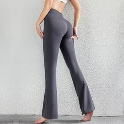 2024 New Style Hot Sale Yoga Workout Leggings For Women Ladies's Pants Bell-bottoms  High Waist Fitness Pants Running Sports