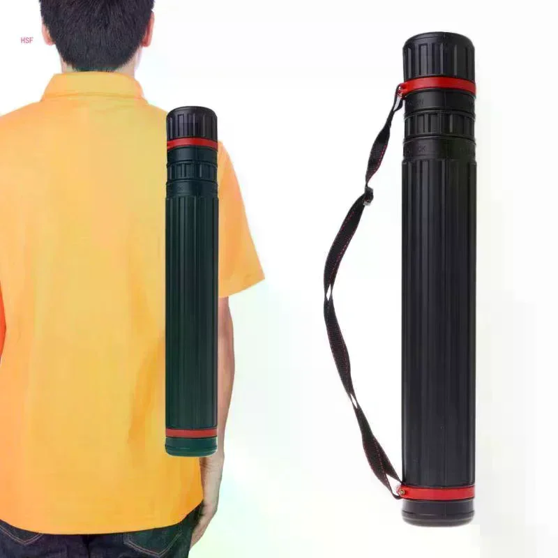 Drawing Tube-Adjustable Expandable Art Storage With Shoulder Strap,Durable Lightweight ForOutdoor, Artist Carrier Portable