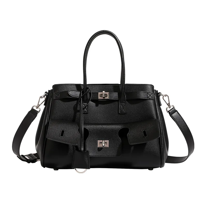 

Brand Motrocycle Shoulder Bag Large Capacity Travel Luggage Bag High Quality Square Buckle Design Luxury Cool Girls Handbags