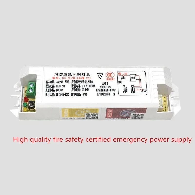 Imagem -04 - Fire Emergency Split tipo Light Fonte de Lâmpada Downlight Bateria Substituível Iluminação de Falha de Energia Ac85265v 3-24w