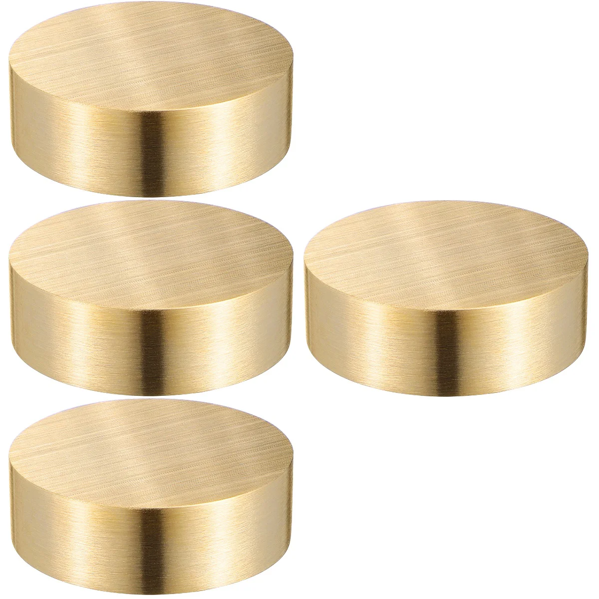 

4 Pcs Paperweight Chinese Calligraphy Supply Wooden Writing Stationery Brass Office