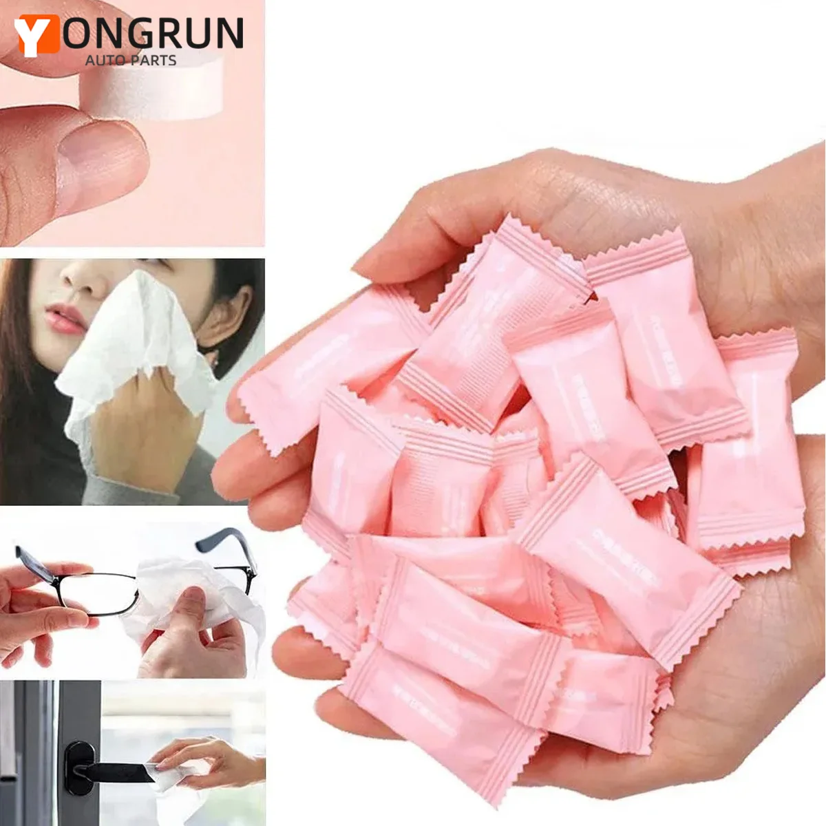 Toallas comprimidas desechables de 10/20/50 Uds., productos de belleza y limpieza para el hogar y viajes, toallas faciales desechables, toallitas húmedas expandibles