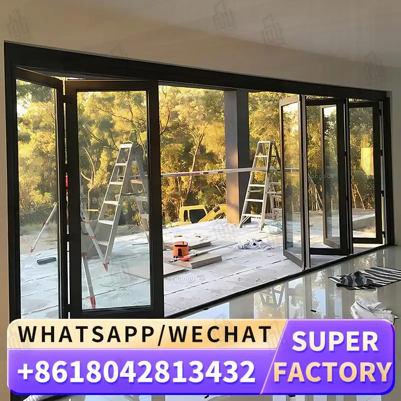 

Customizable Europeanstyle Foldable Windows Door Ideal for Office Spaces Factorydirect Windows Foldable door