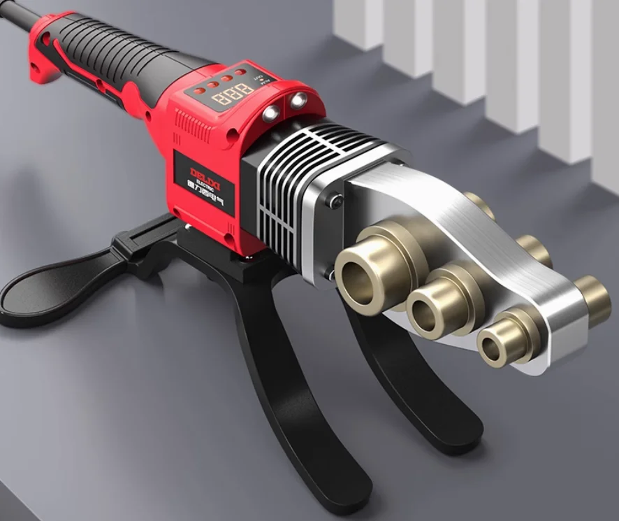 انبوب ماء الساخن Melter أداة لحام شاشة ديجيتال آلة تذوب الساخن قابل للتعديل درجة الحرارة يموت رئيس آلة لحام تذوب الساخن