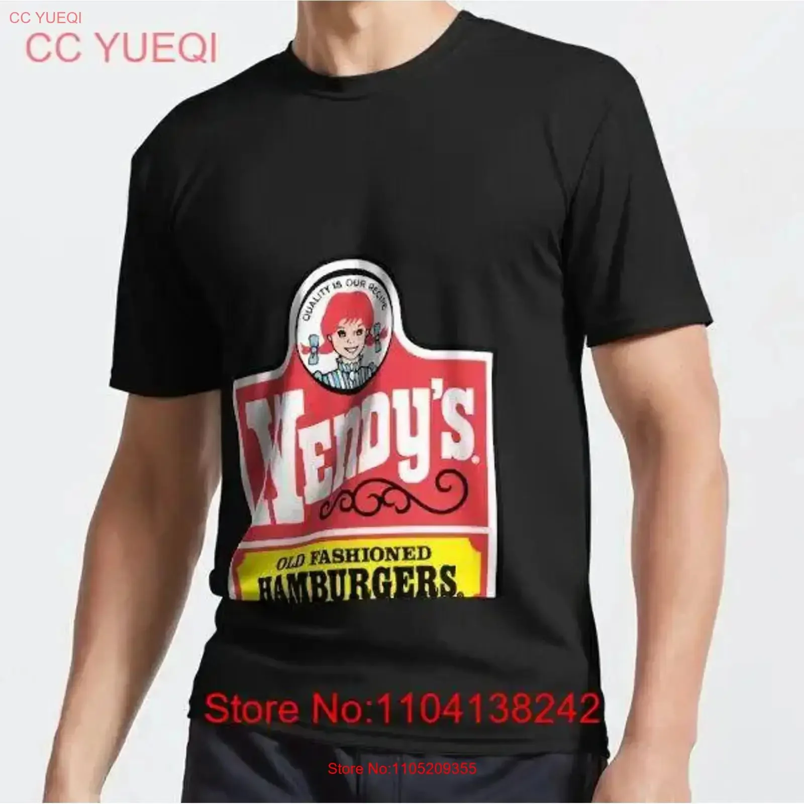 

MOST POPULAR Wendy's retro Active Funny Humor Idea best T Shirt vintage Washed Versatile streetwear Stylish