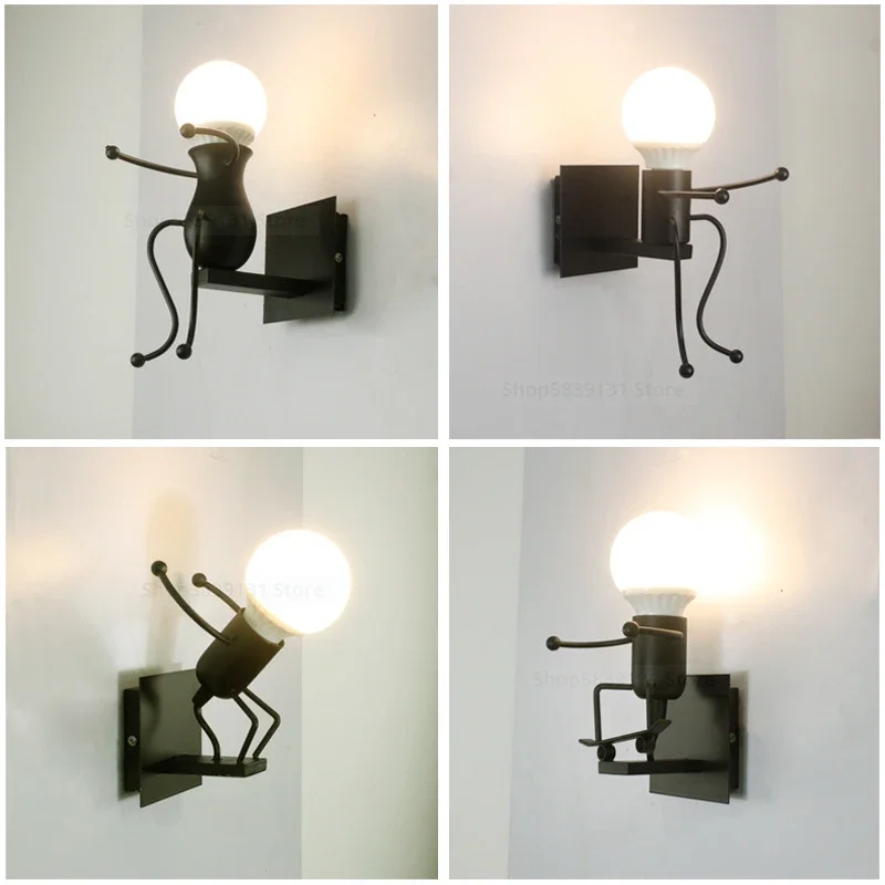 

Nordic Modern Iron Wall Lamps LED Kitchen Wall Lights Dining Room Christmas Decorations Wall Lights Home Decor Light Fixtures