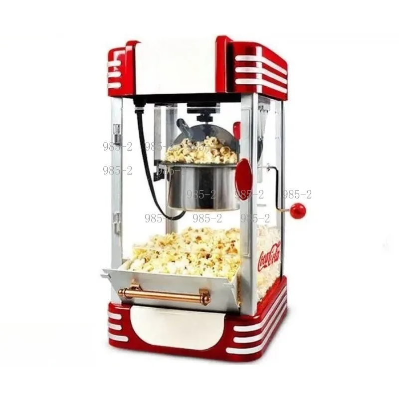 Portable Mini Electric Kettle Popcorn Maker, Small Corn Popper for Home Shop Add Oil Sugar Butter Freely