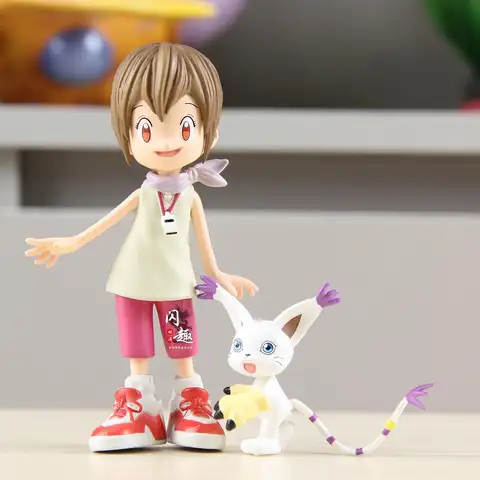 Het Digital Monster Anime Figur Yagami Taichi Ishida Yamato Yagami Hikari Takaishi Takeru Digimon Actionfigurer Modell Leksak Present 12 best sales Funko Pop Digimon - №7