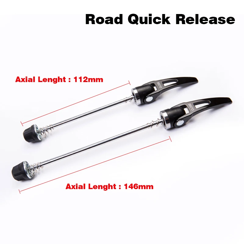 High-End Road Bike Skewer, Aluminum Alloy Road Hub Axle, Fast Closing, Bicycle Quick Release, QR Skewers, Cycling Accessories