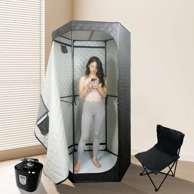 

Надежная портативная паровая палатка лучшего качества для здоровья в помещении, домашняя сауна с мокрым паром