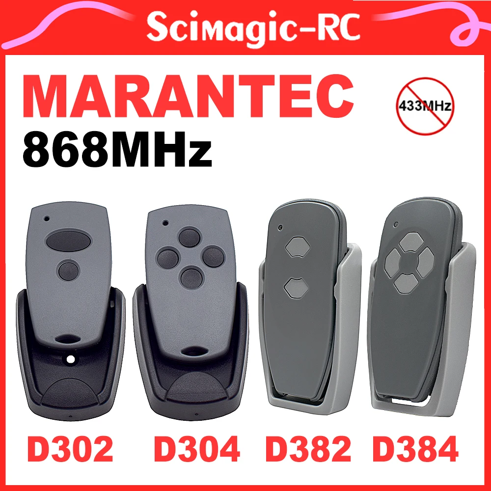 

5 Styles 868MHz Garage Remote Control 100% for MARANTEC Digital D302 D304 D321 D323 D313 D131 D321 D382 D384 868 mhz Gate Opener