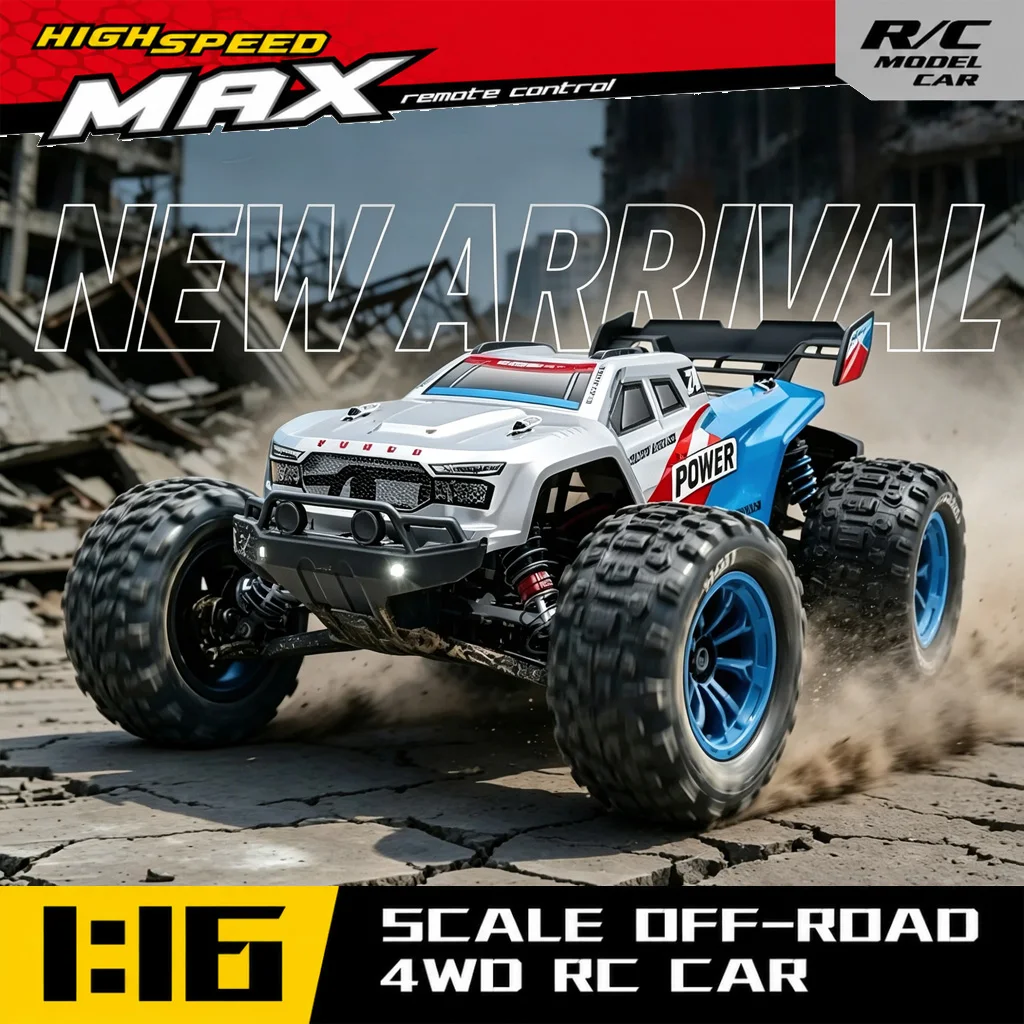 4WD 75KM/H RC Car Super Brushle High Speed Buggy 4x4 Off Road Remote Control High Speed Drift Racing Truck Drift Racing Toy Gift