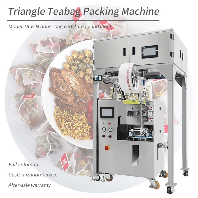 DCK-N Multi-head Scale Triangle Bag Green Tea Packing Machine Tea Triangle Bag Filling Packaging Machine