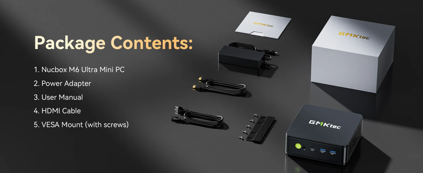 GMKtec M6 Ultra AMD R5 7640HS Mini PC 6-core 12-thread Gaming Computer PC 32GB DDR5 1TB SSD Portable Computer Mini Desktop PC