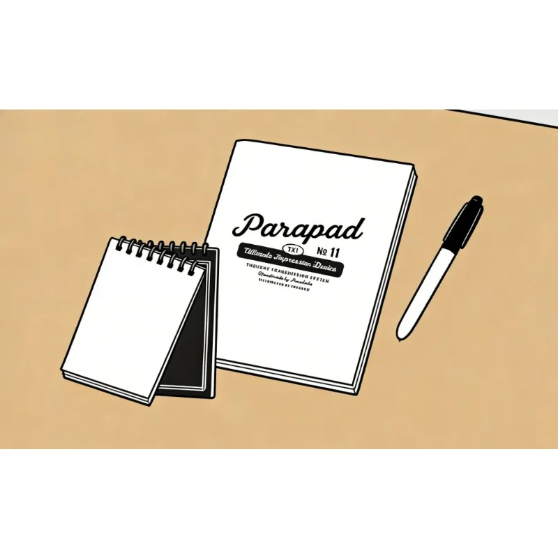 

ParaPad Оригинальный фокусный реквизит для магических трюков: иллюзии для близкого и уличного ментального маговолока, трюк с блокнотом, забавная магическая игрушка для выступлений