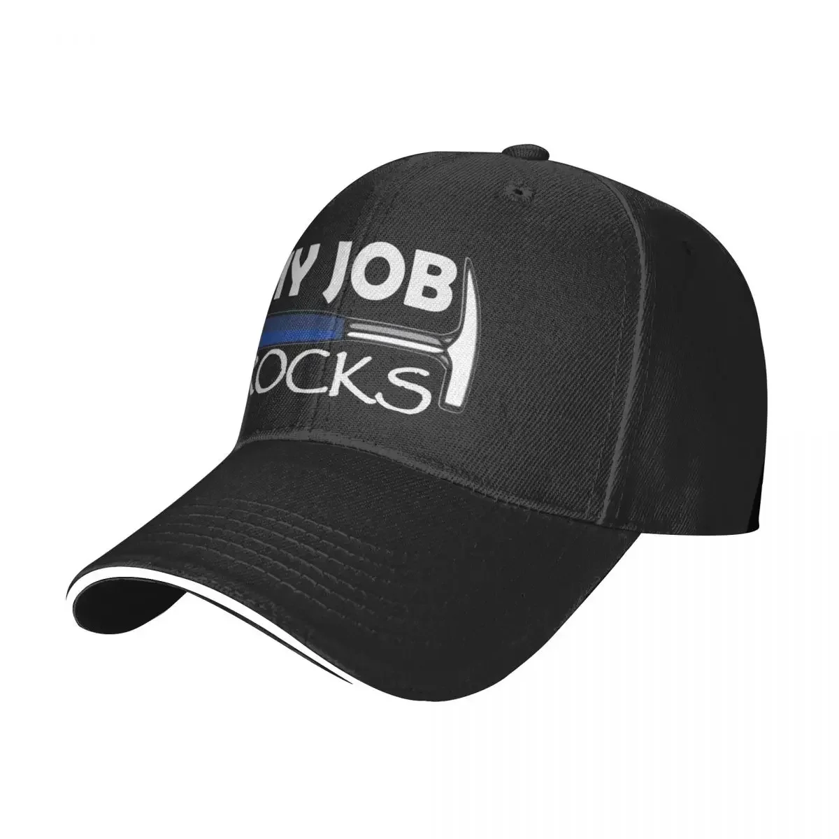 New Geologist, the job that Rocks!! (on black) Baseball Cap Vintage beach hat Mens Cap Women's