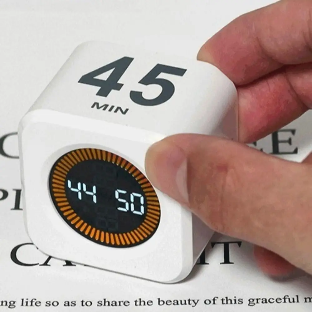 4 Preset Time Visual Flip Timer LED Display Gravity Sensor Gravity Sensor Timer Countdown Function Cube Shape