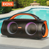 DOSS 100W Portable Speaker Bluetooth 5.3 Powerful Stereo Sound Bass Subwoofer Sound Box Outdoor IPX6 Waterproof Wireless Speaker