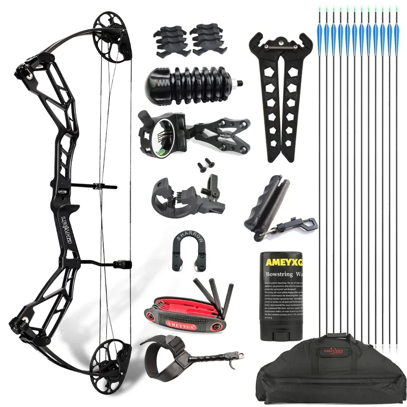 Archery Compound Bow And Arrow Set 30-70 Lbs Outdoor Competitive Target Shooting Competition Hunting Accessories Tool Kit