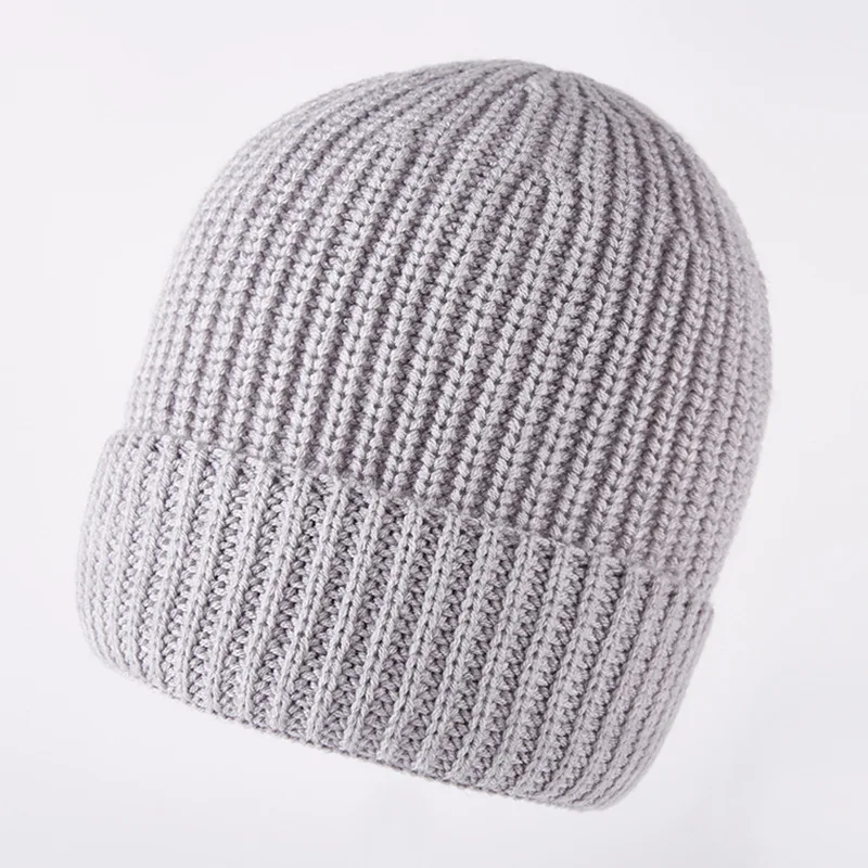 

Hat Women Autumn Winter Wool Knit Beanie Warm Solid Color Casual Outdoor Skiing Accessory For Men