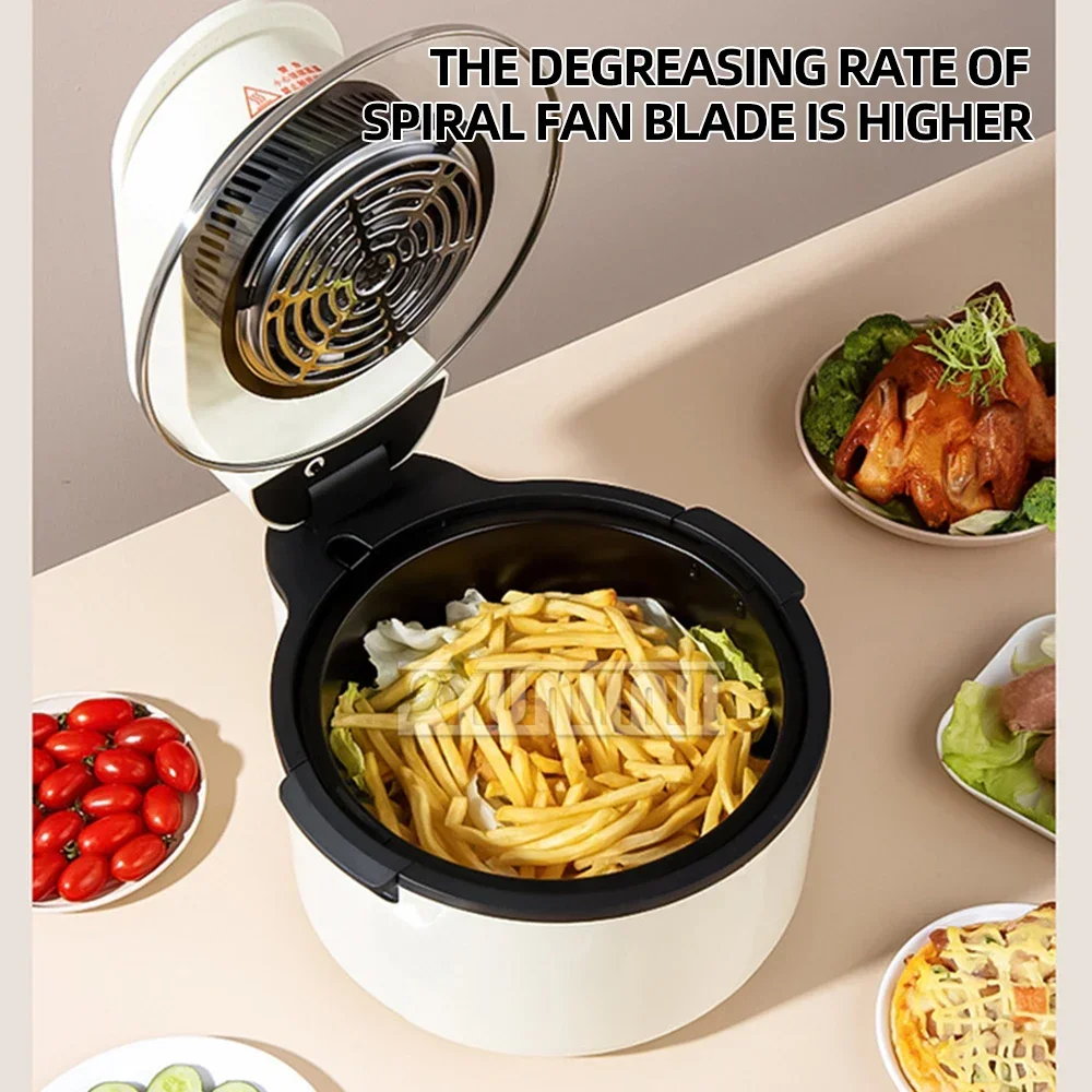 Visible Air Fryers Household Touch Screen Air Fryer Multi-function Intelligent Oil-free Electric Fryer