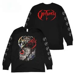 OBITUARY Tshirt Punk Rock Sweatshirts Pullovers Harajuku Hip Hop Streetwear Ten Thousand Ways To Die Hoody Sweatshirts