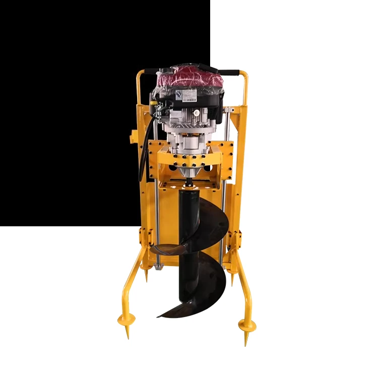 Drill Auger Machine 4 Stroke Manual Hand Earth Auger Post Hole Digger