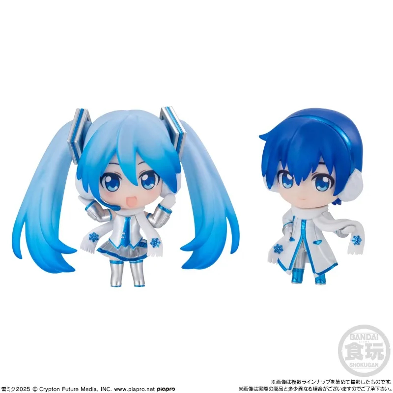 Bandai – figurine originale Hatsune Miku, dessin animé SNOW MIKU KAITO MEIKO, jouets pour garçons et filles, cadeau pour enfants, modèle d'ornements