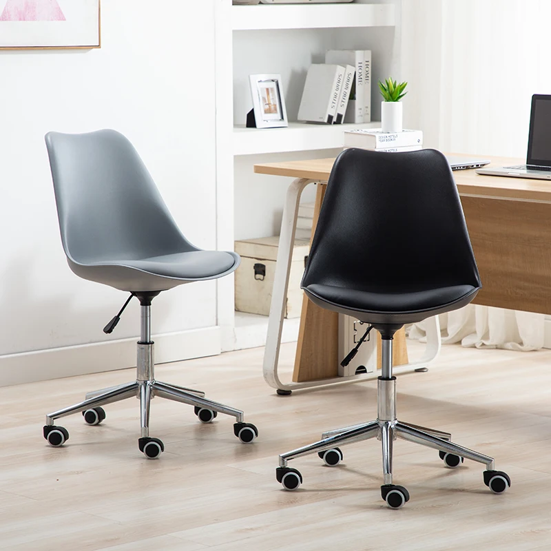 ‌Scandinavian Ergonomic Office Chair Lift Computer Desk Seat with Wheels Compact Study Desk Chairs Rotating Office Furniture