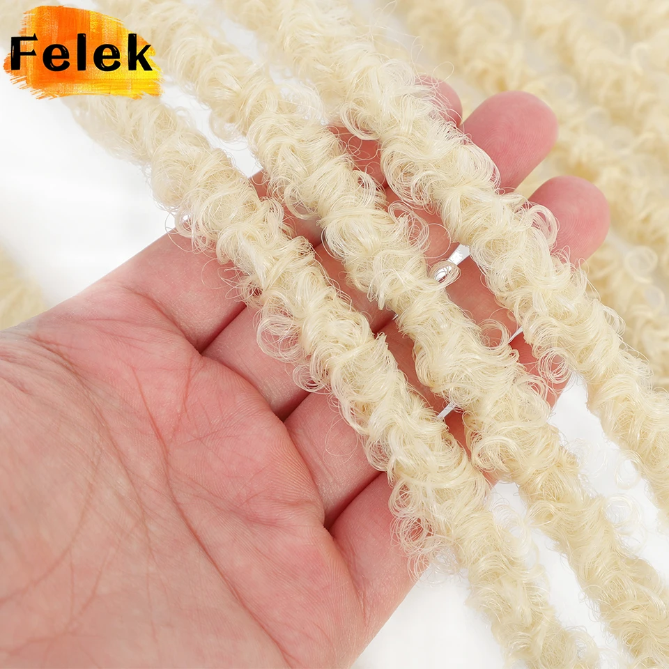 فراشة Locs الكروشيه الشعر الاصطناعية الرهبة أقفال وصلات شعر أومبير الأحمر 24 36 بوصة فو تجديل الشعر حزم 10 فروع/حزمة