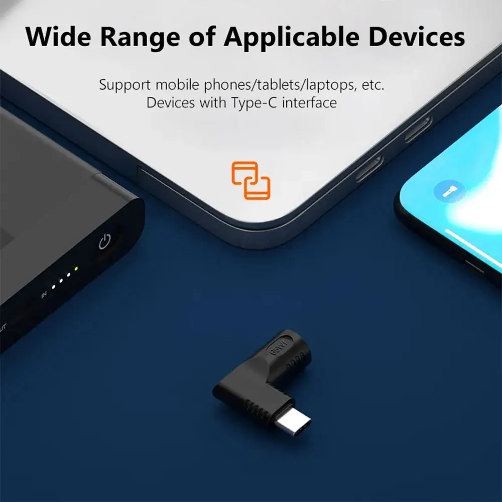 DC 7.4X5.0mm for Hp Dell Laptop Charger to 65W Type C USB PD Power Adapter Converter for MacBook Huawei Hp Lenovo Xiaomi Samsung