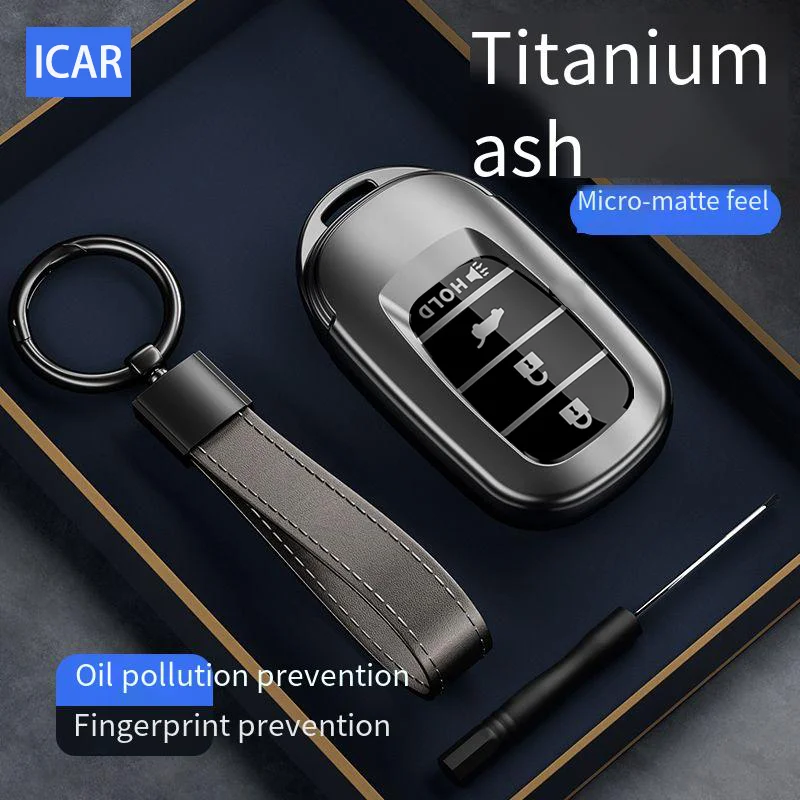 

ICAR TPU for Honda Accord Civic Pilot HR-V CR-V 2022 2023 2024 2025 Remote 4 Button Auto Car Key Case Cover Holder Accessories