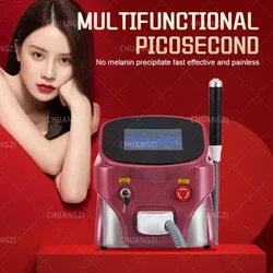 Portable Picosecond Nd Yag Freckles Washing Facial Whitening Tatto Removal 755nm 1320nm 1064nm 532nm Beauty Machine