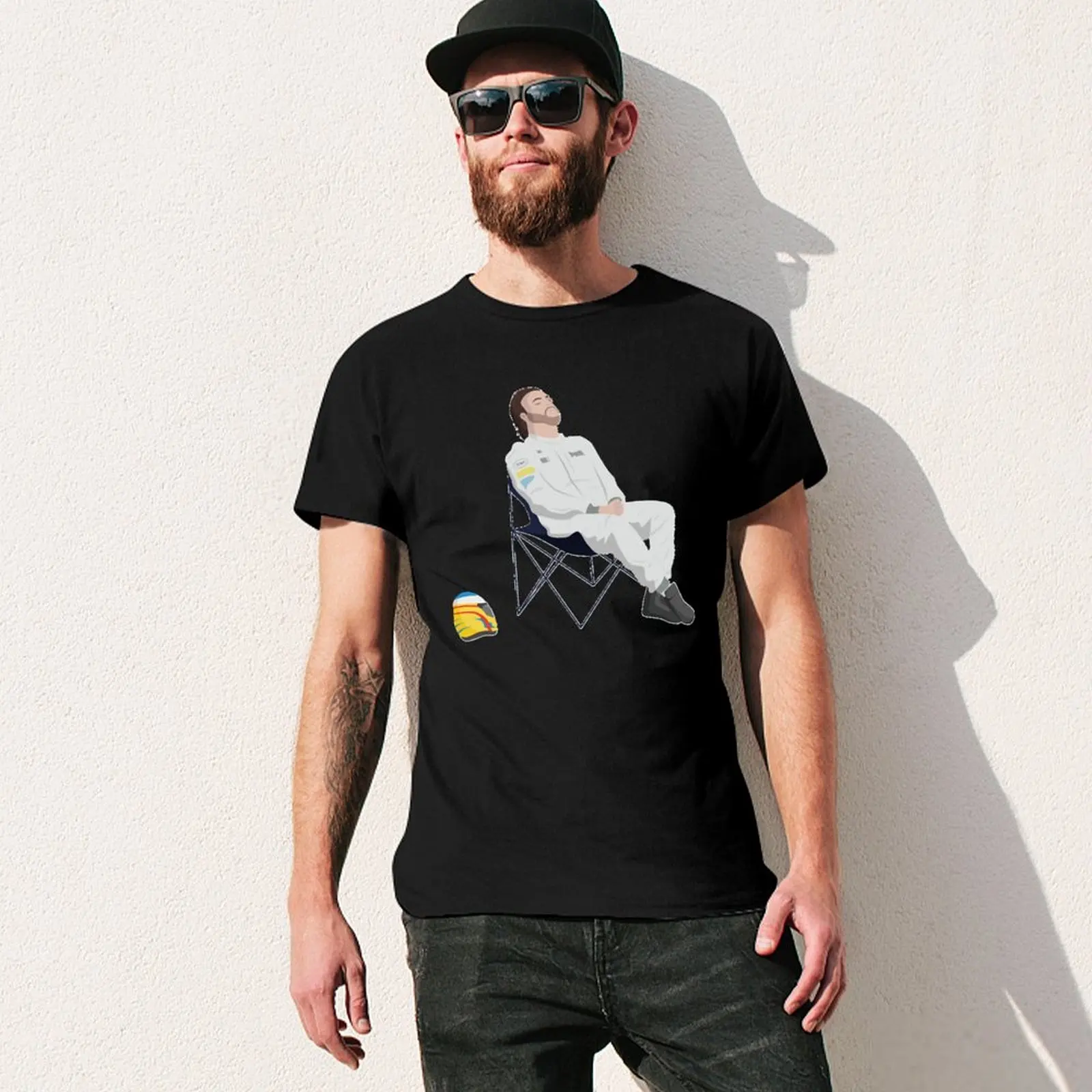 تي شيرت فرناندو ألونسو ديك كير F1 قمصان برسومات كبيرة الحجم هدايا جديدة وقمصان ملابس للرجال #3