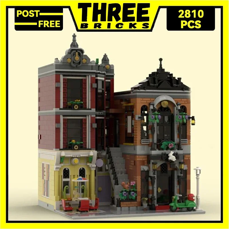 ThreeBricks Moc اللبنات عرض الشارع نموذج سلسلة المباني الحضرية 10312 الطوب التكنولوجيا لتقوم بها بنفسك لعب للأطفال هدايا الأطفال