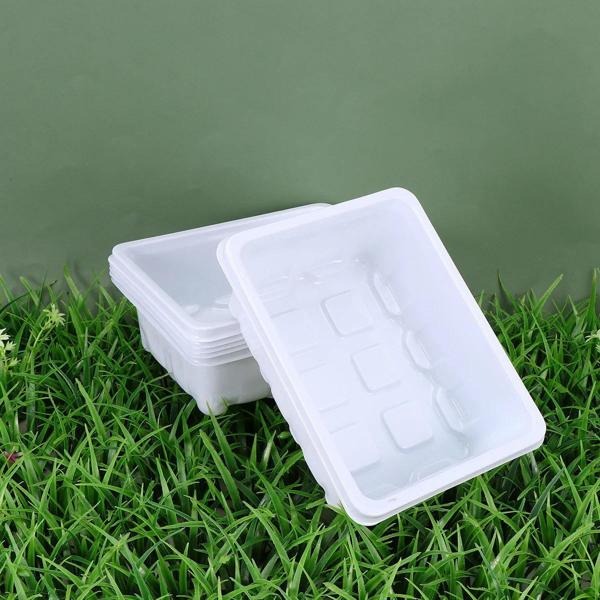 

12 Pcs Durable Plant Nursery Plant Nursery Pot Planter Tray Planter Pot Drain Holes Garden Farmers Hydroponic